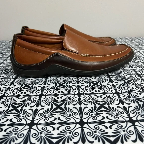 Cole Haan | Shoes | Cole Haan Brown Leather Slipon Loafer 